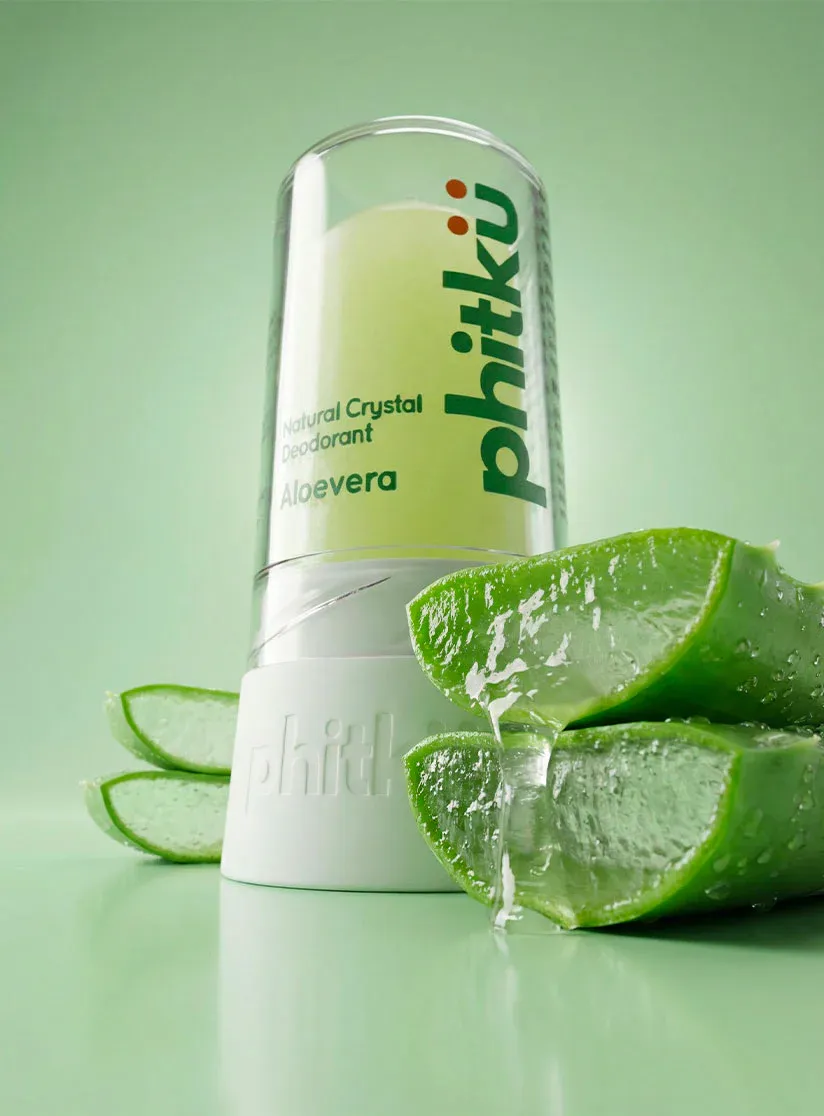 Alum Infused Crystal Roll-On Stick - Aloe Vera